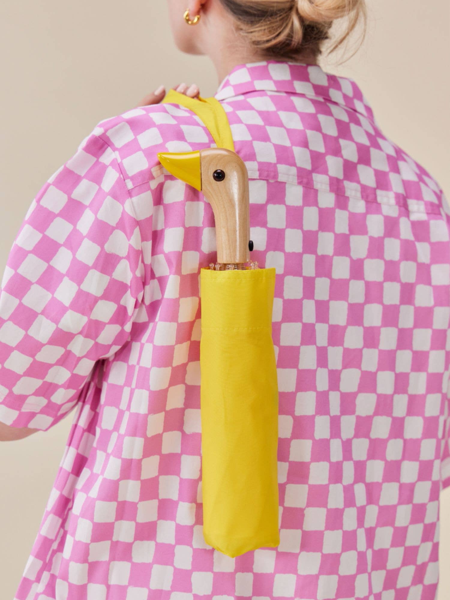 Solid Colour Compact Duck Umbrella