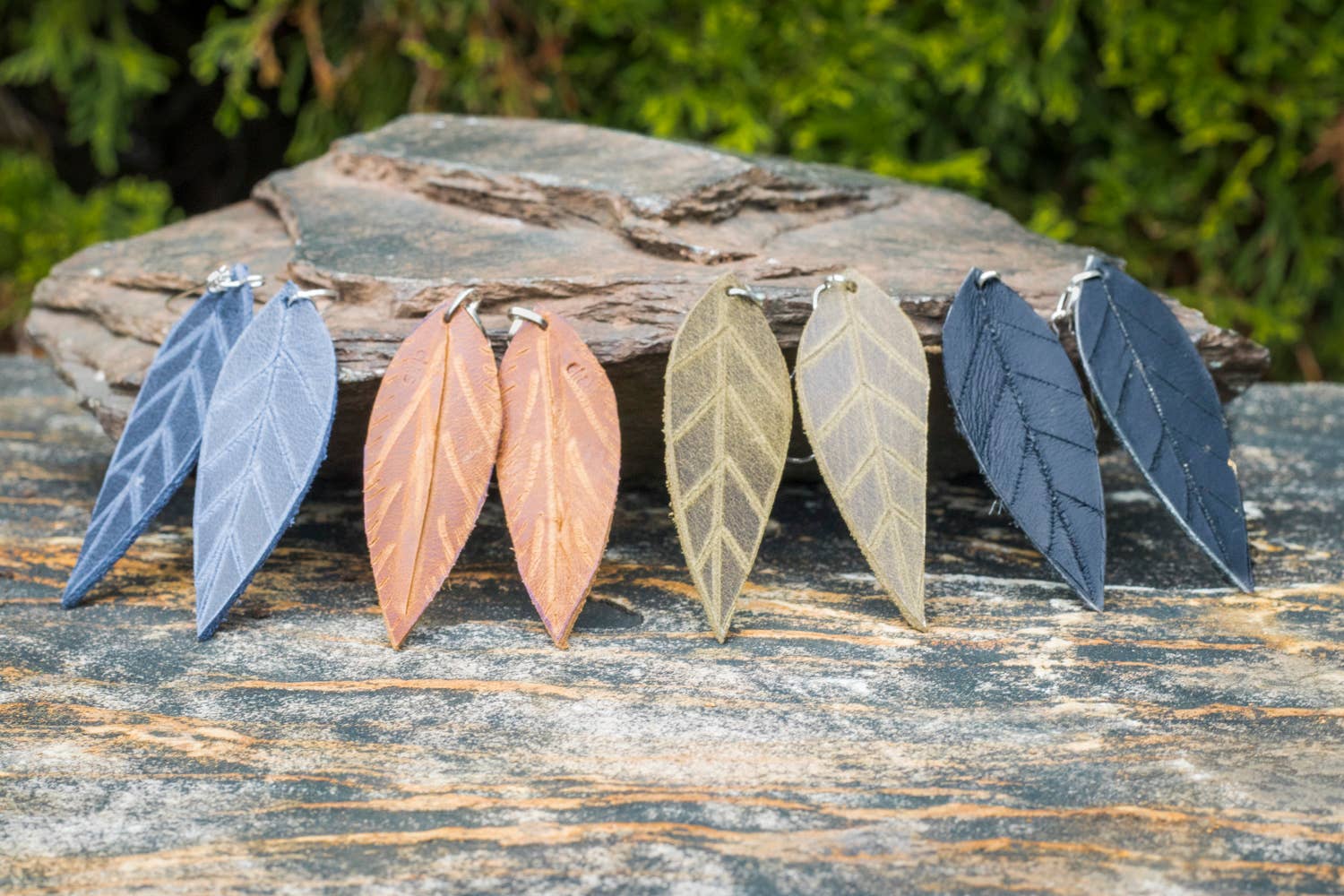 Medium Leather Earring
