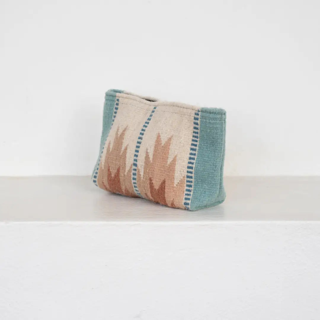 Rose Wool Zip Pouch