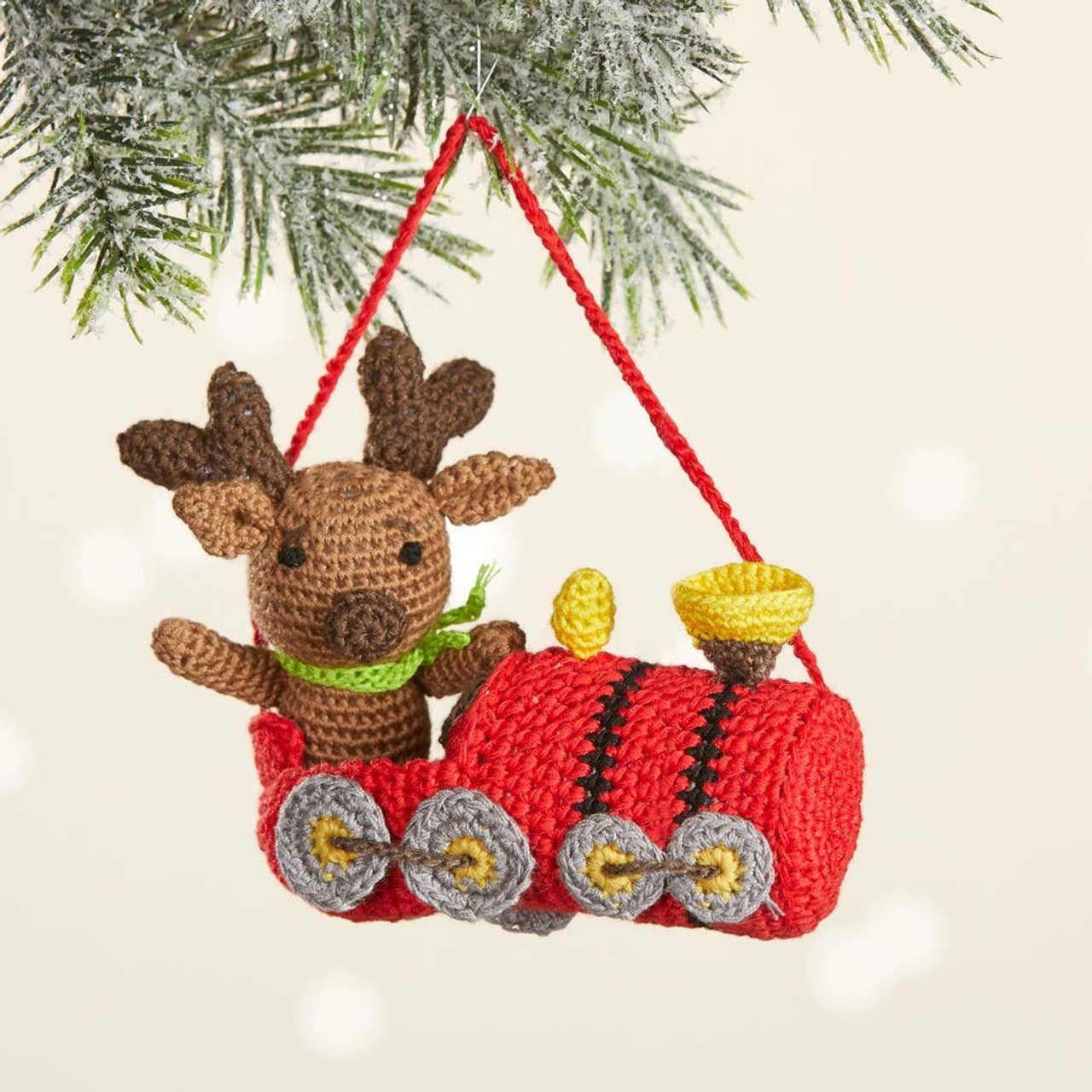 Conductor Moose Ornament