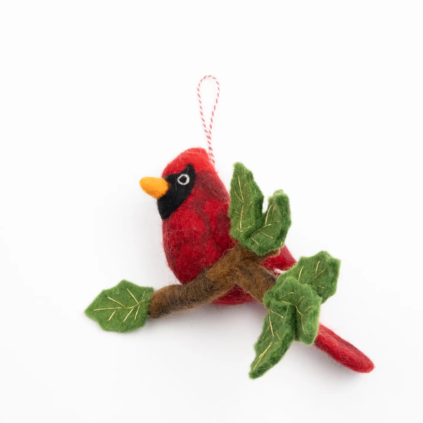 Felt Cardinal on Branch