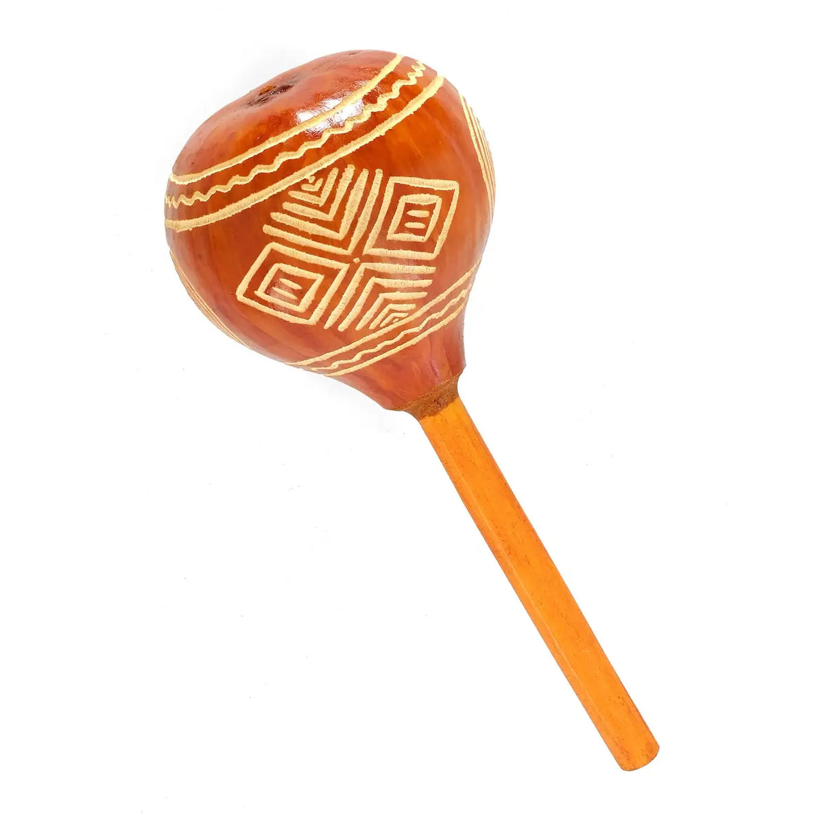 Hand Carved Gourd Shaker