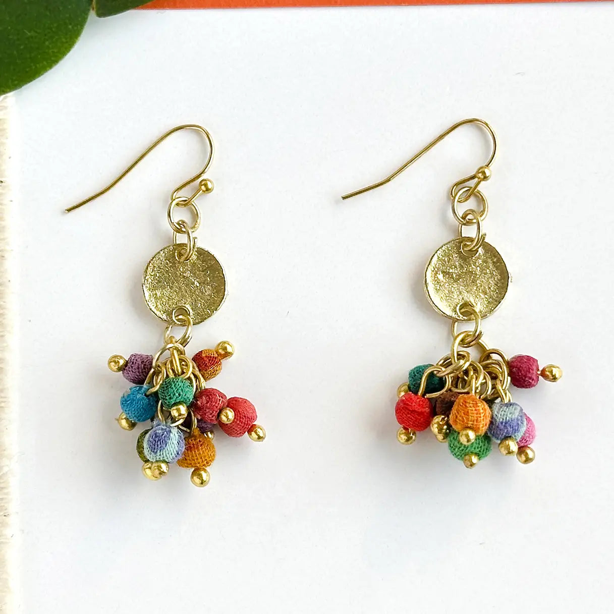 Kantha Milieu Charmed Cluster Earrings