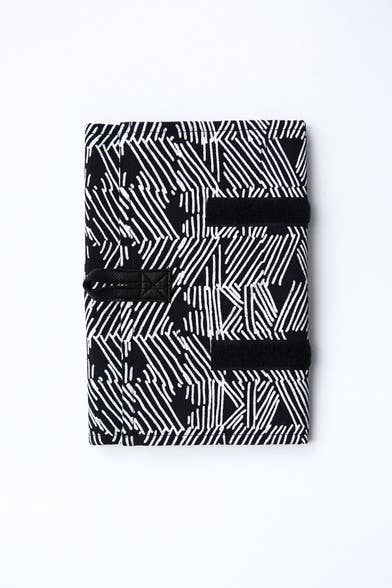 Jewelry Roll Travel Case - Black Matchstick