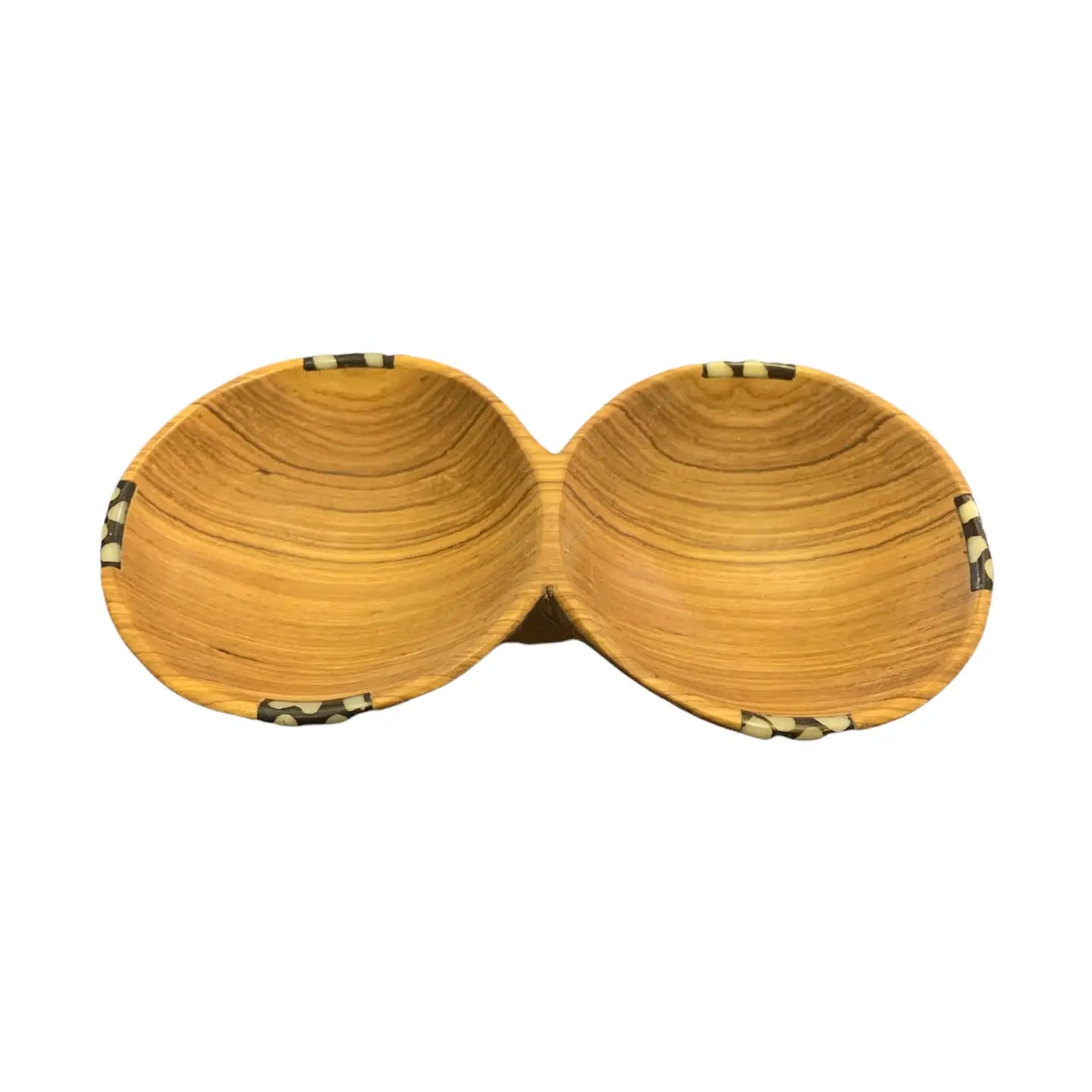 2 in 1 Batik Olive Wood Bowl