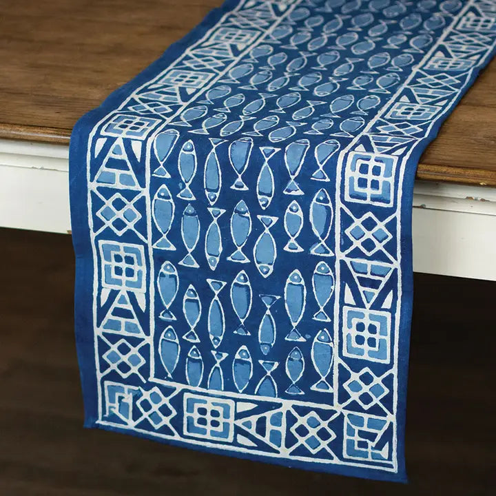Block Printed Table Runner