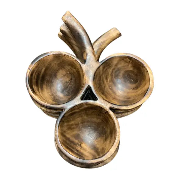 Jacaranda Corrugated Bowl with Handle