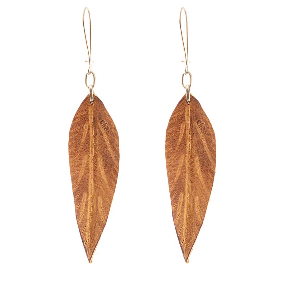 Medium Leather Earring