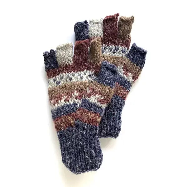 Hemp and Wool Fingerless Gloves