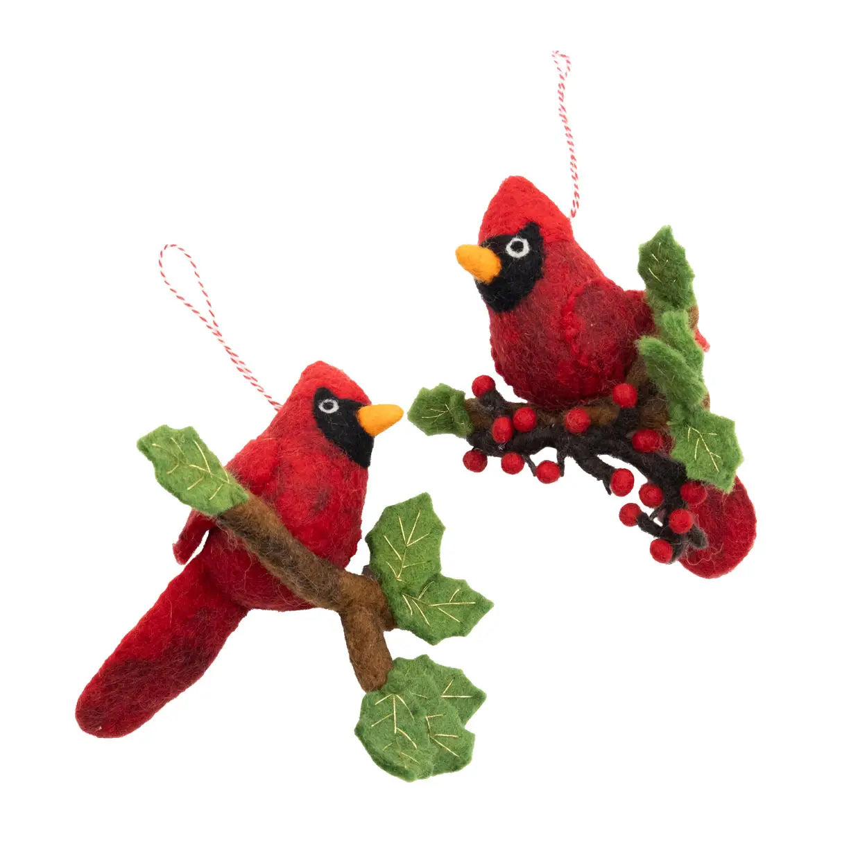 Felt Cardinal on Branch
