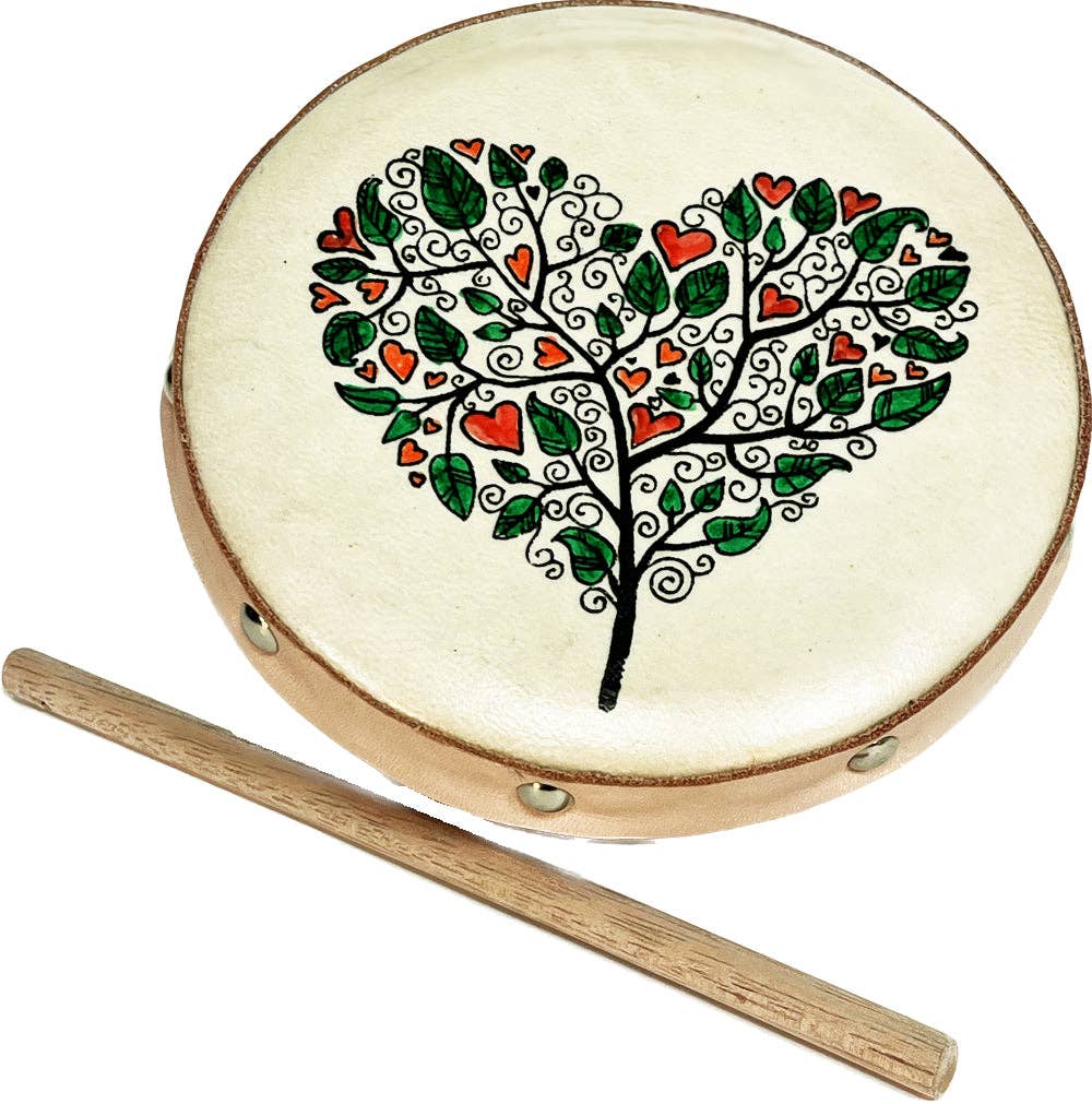 Tree of Love & Hearts Frame Drum Jr. Instrument