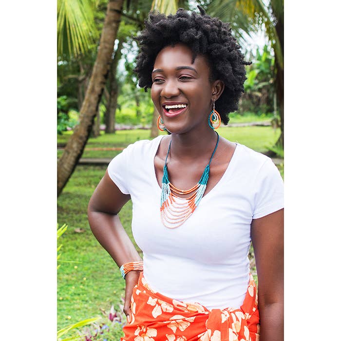 Azonto Sea Glass Necklace