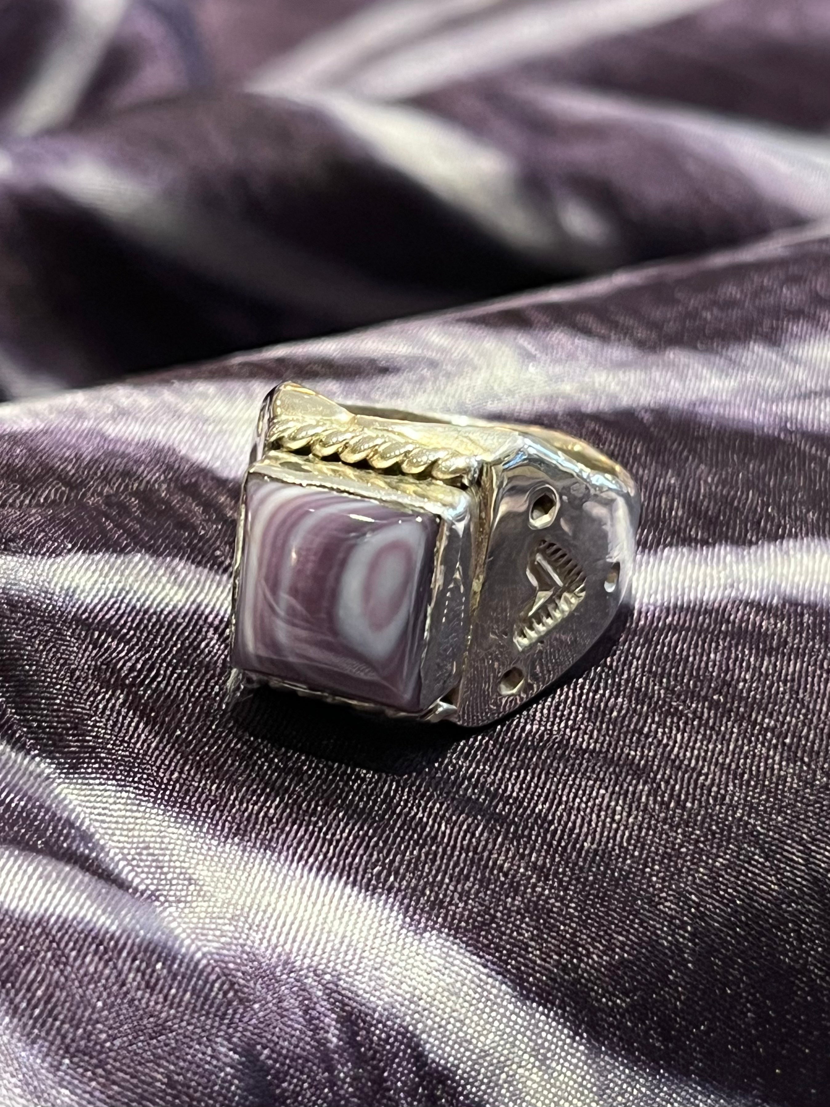 Wampum Sterling Silver Ring