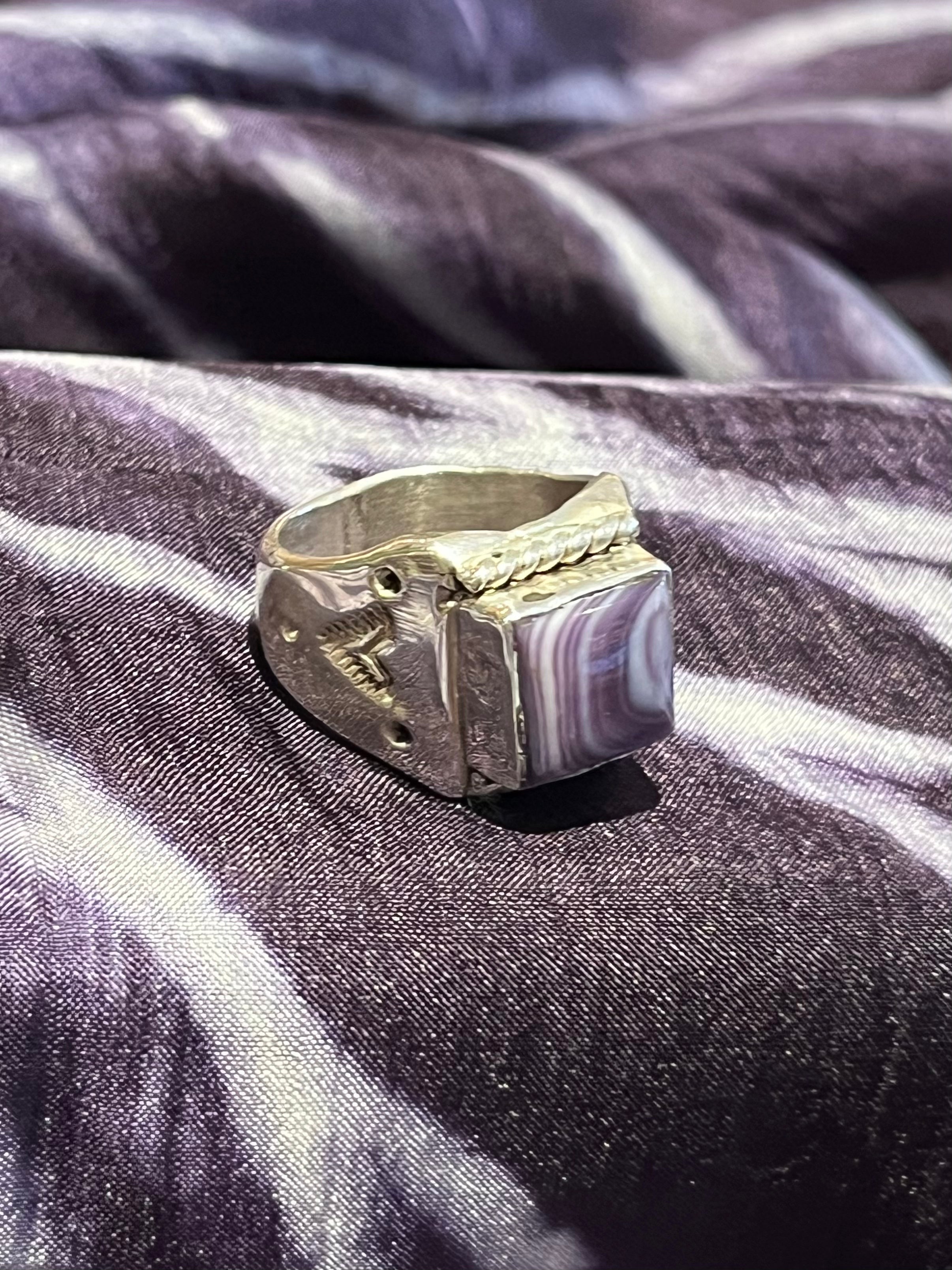 Wampum Sterling Silver Ring