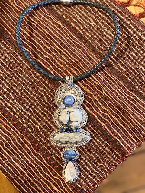 Necklace - White Fox Choker