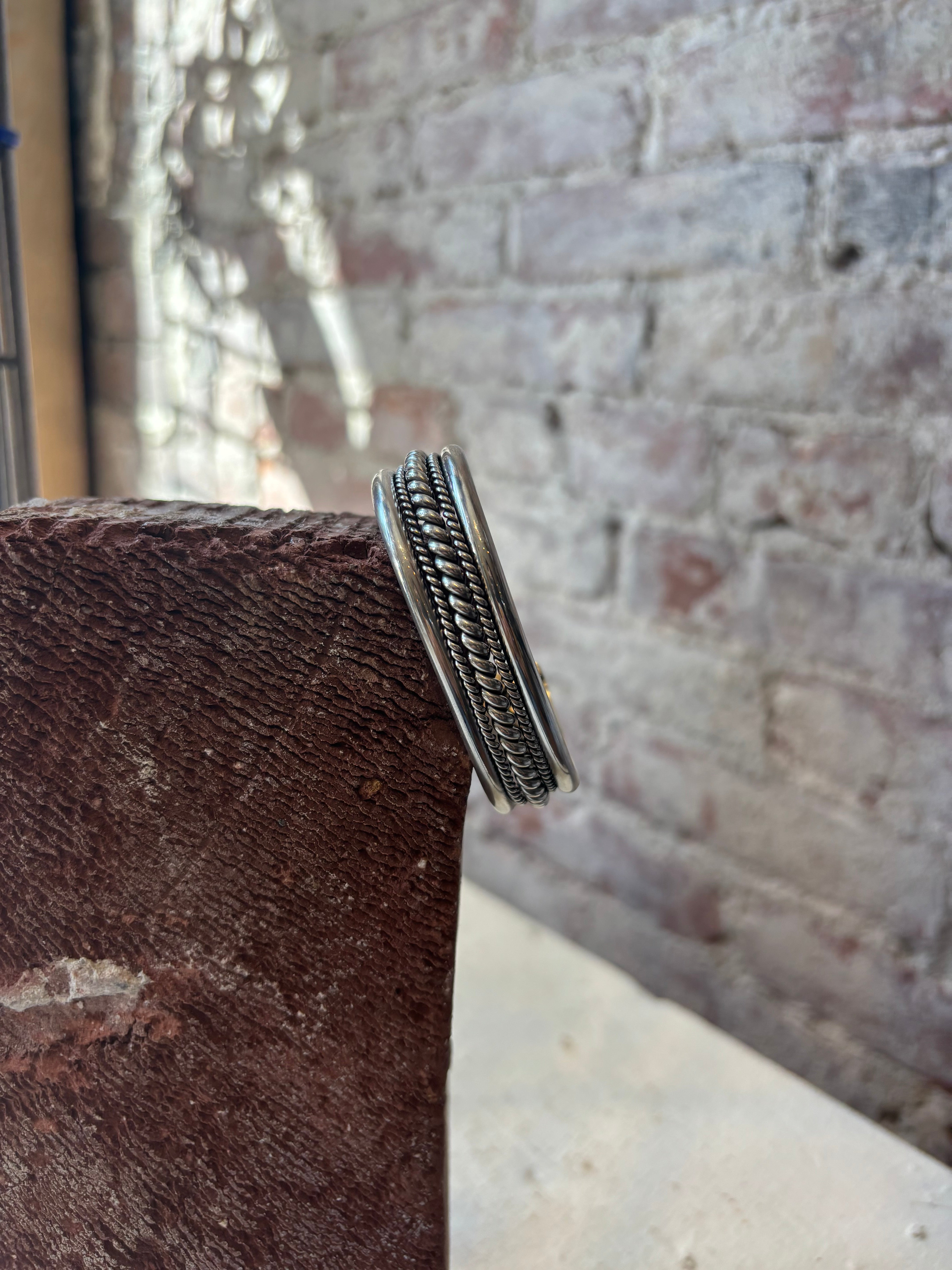 Navajo Sterling Silver Bold Cuff