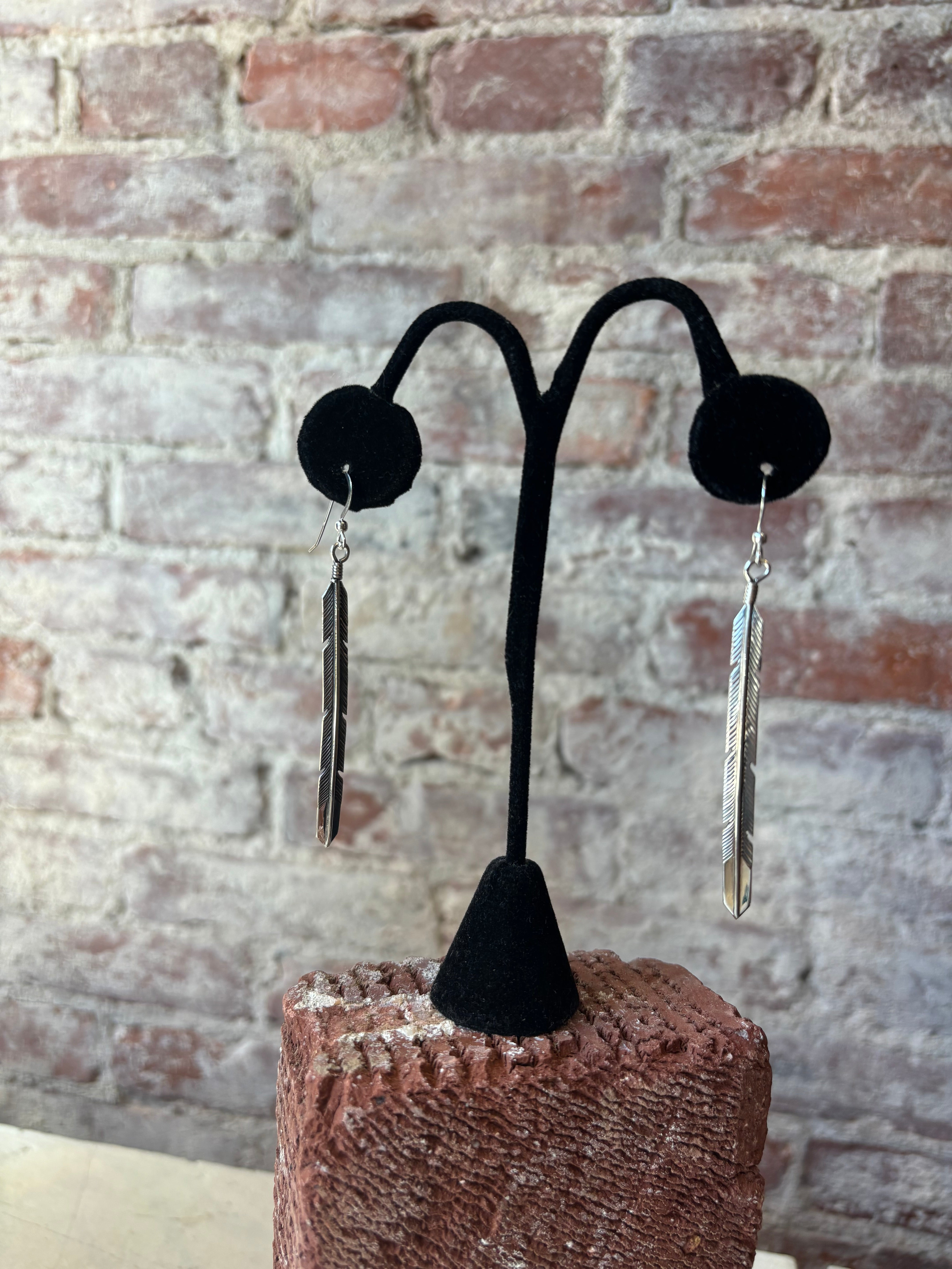 Navajo Feather Earrings (Thin & Long)