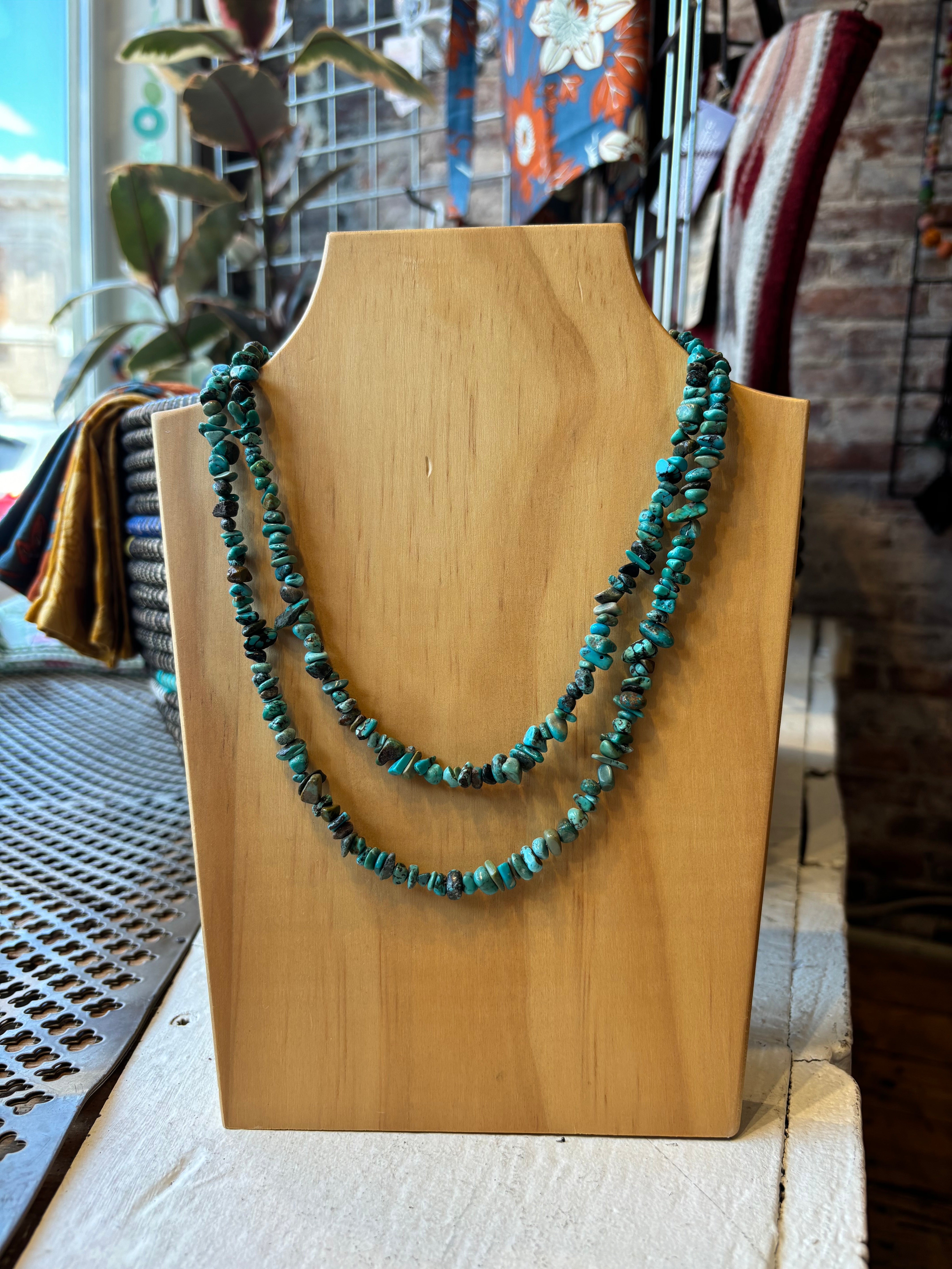 Santo Domingo Pueblo Turquoise Necklace
