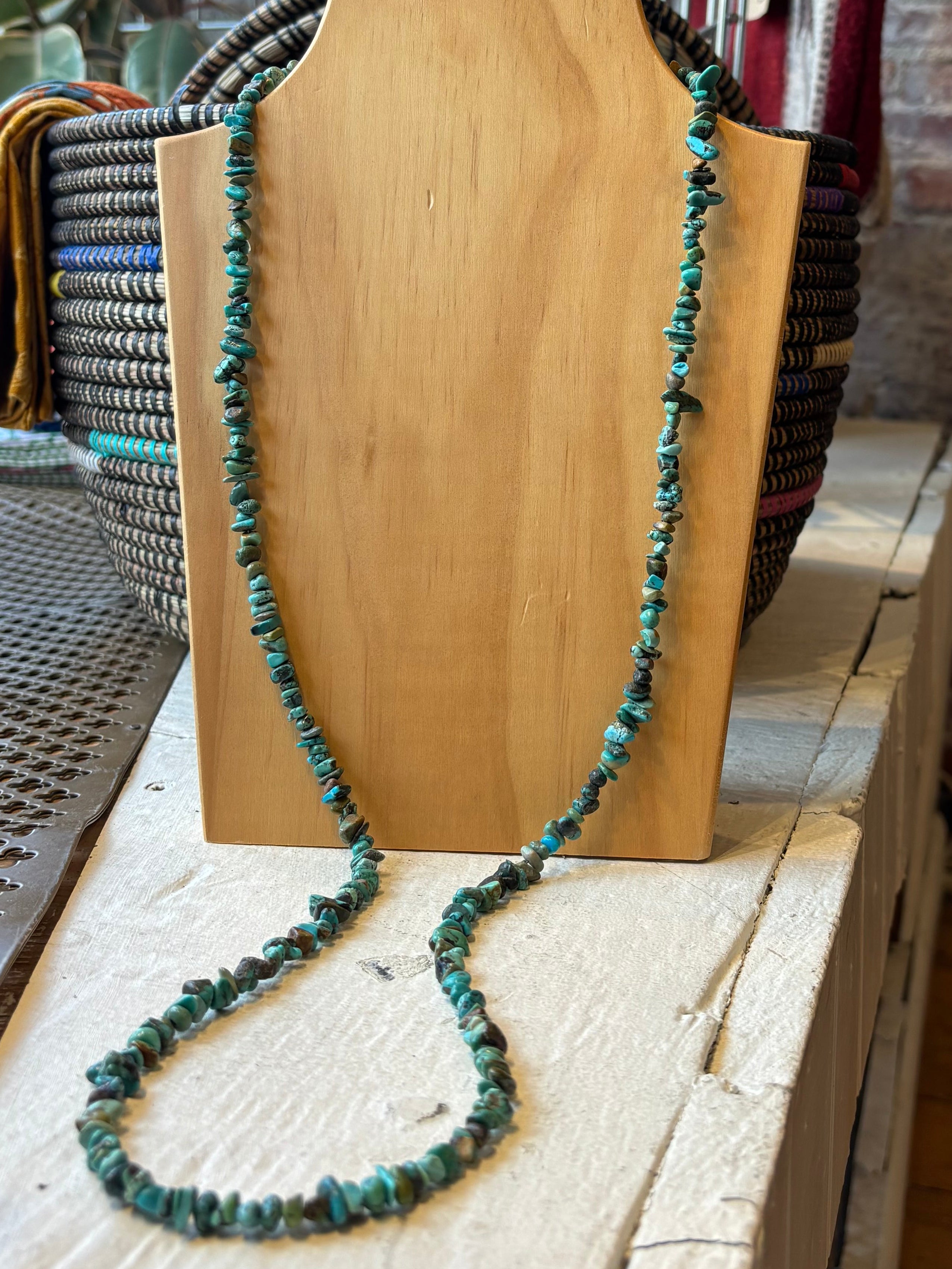 Santo Domingo Pueblo Turquoise Necklace