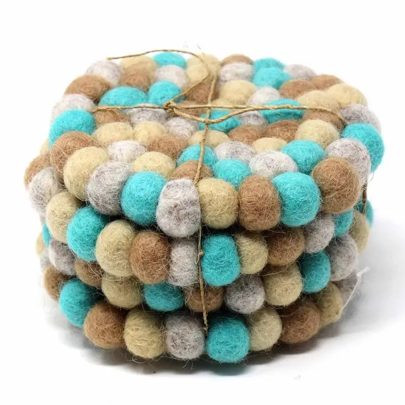 Felt Ball Coasters