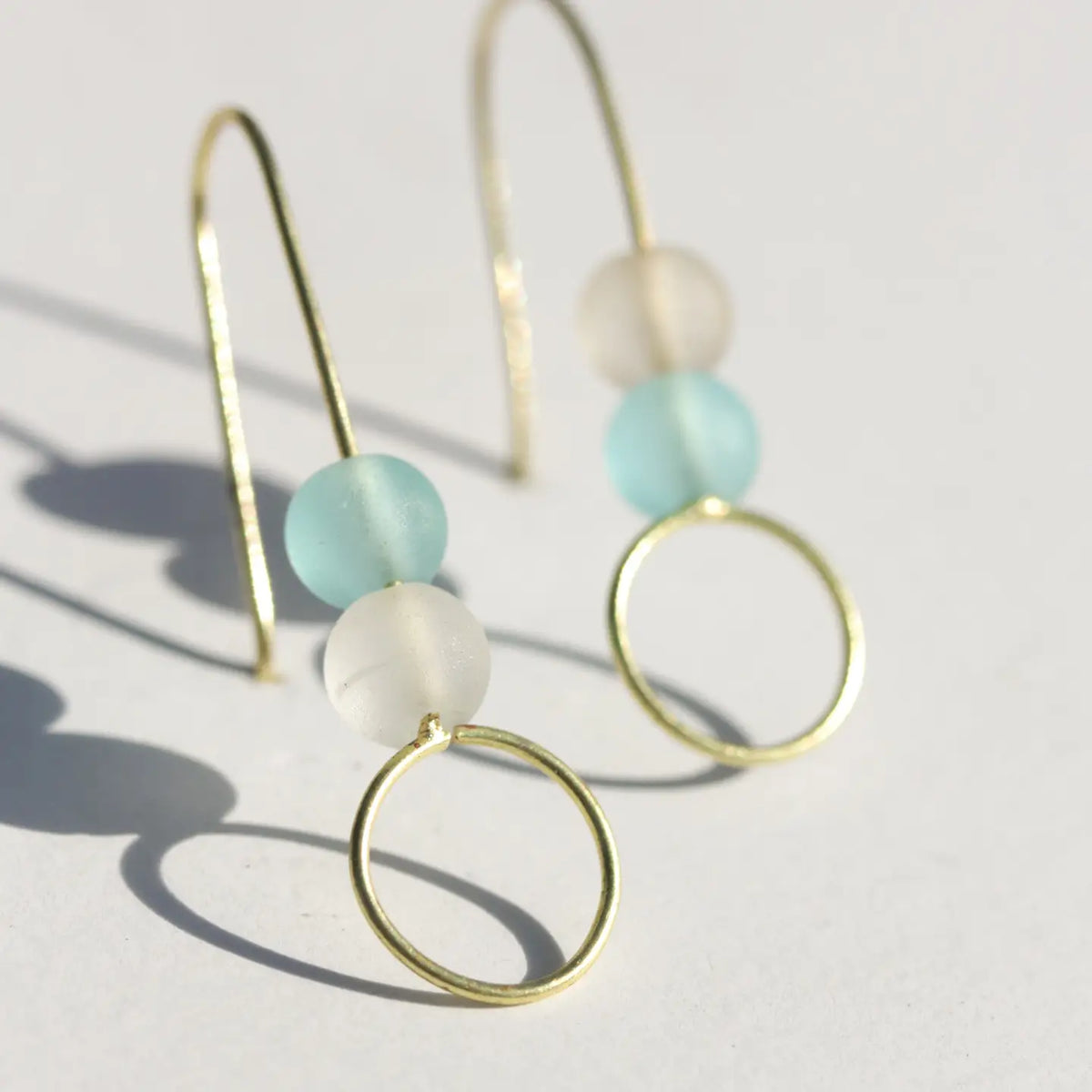 Sea Glass Stack Earrings