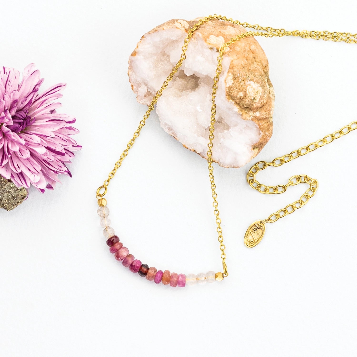 Rosy Bar Necklace