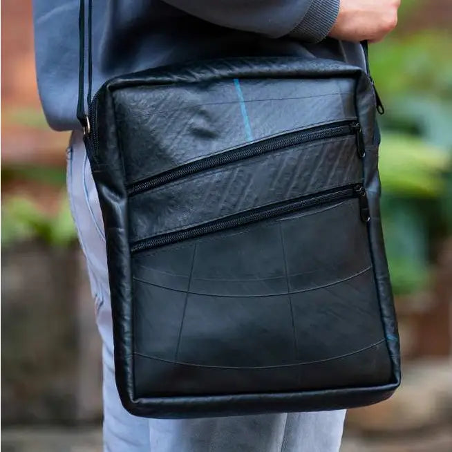 Two Zip Crossbody Travel Bag