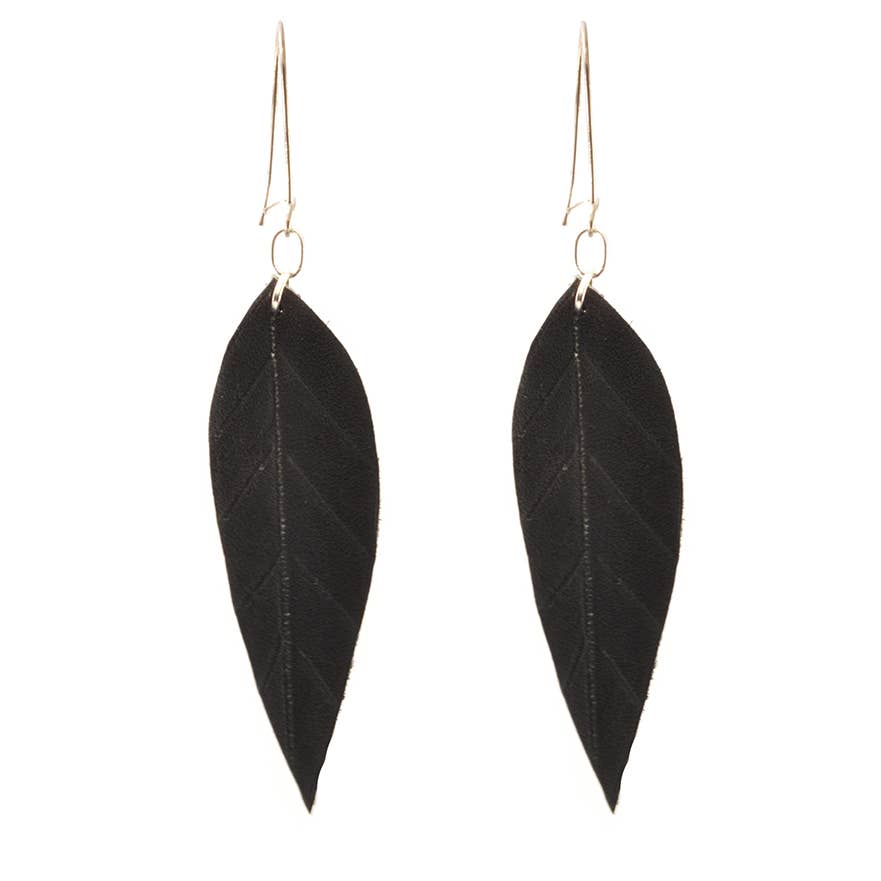 Medium Leather Earring