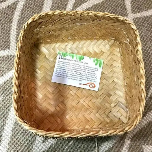 Medium Bamboo and Glass Bead Offering Box