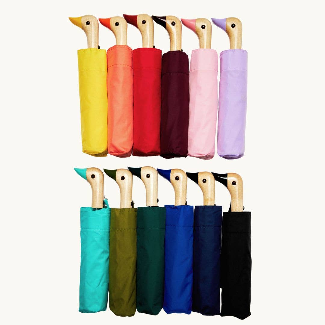 Solid Colour Compact Duck Umbrella