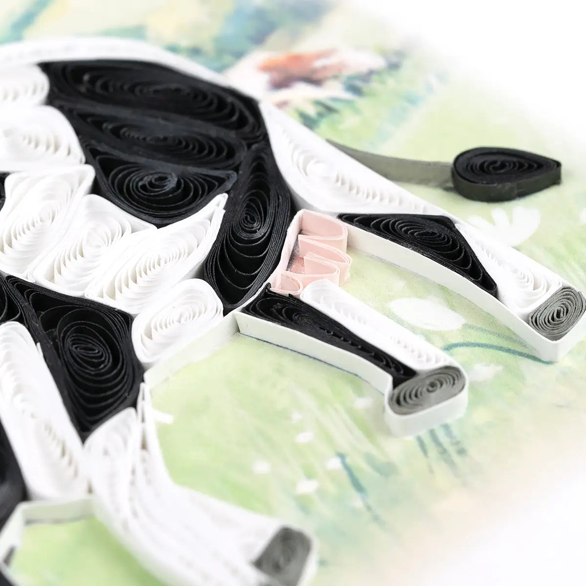Dairy Cow Quilling Card