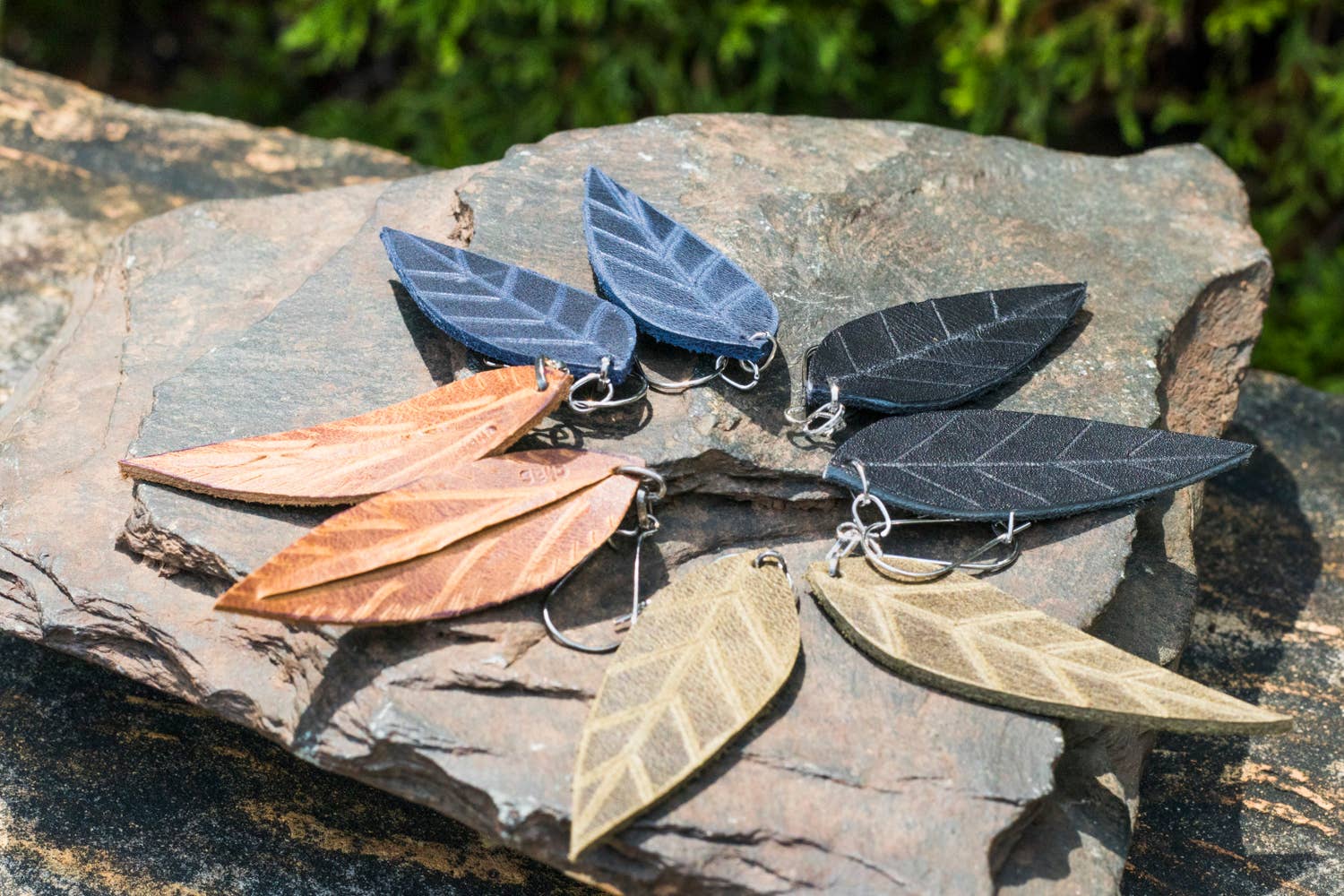 Medium Leather Earring