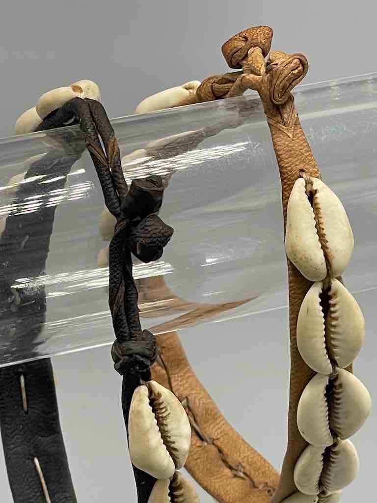 Cowrie Shell Leather Clasp Anklet
