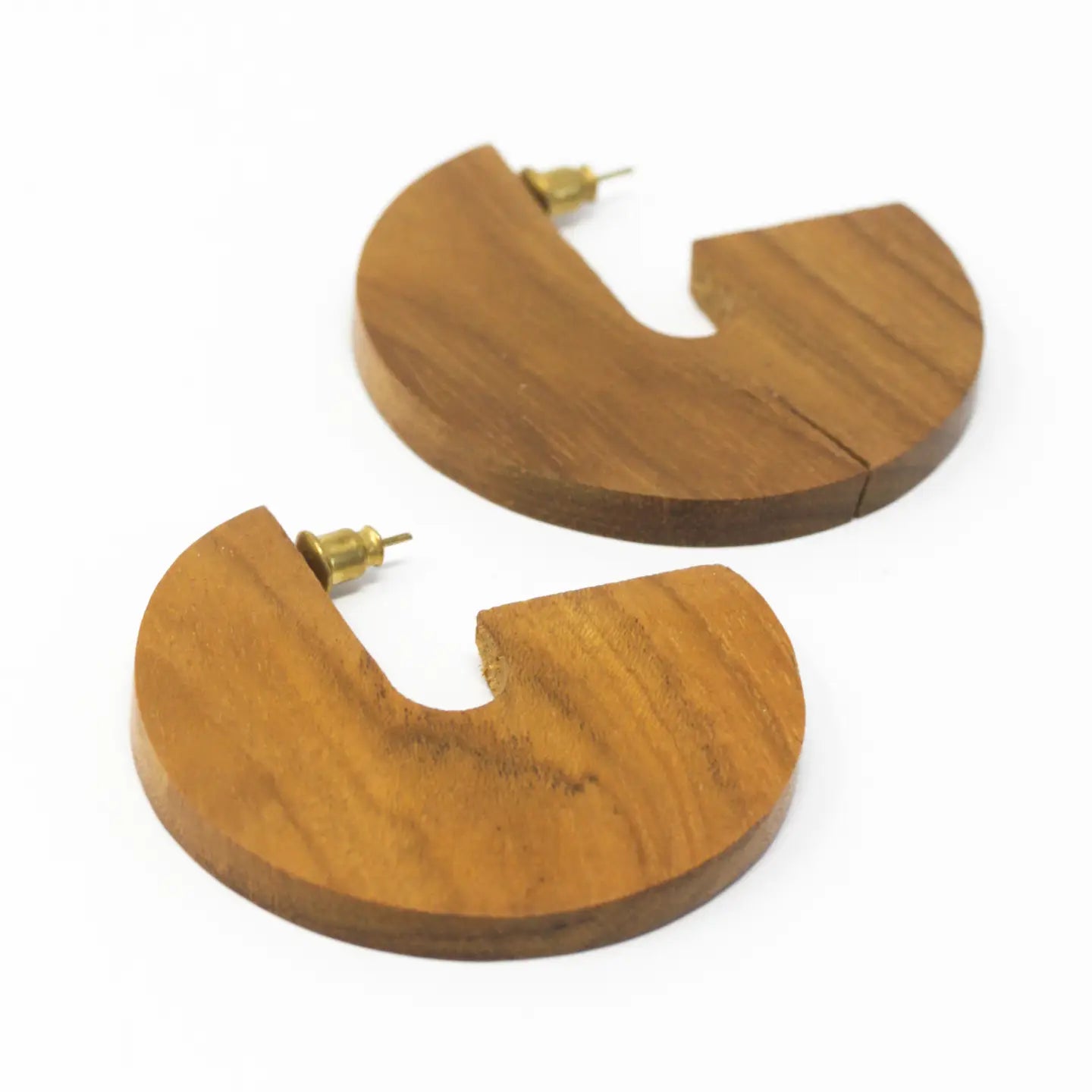 Teak Wood Hoops