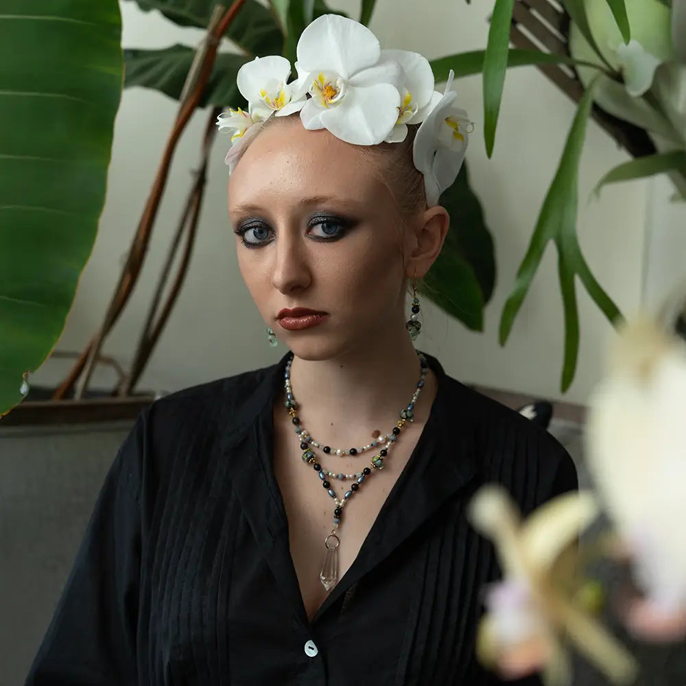 Necklace - Tiered Crystal