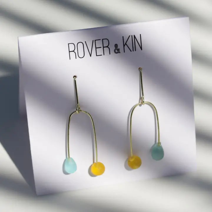 Sea Glass Mobile Earrings