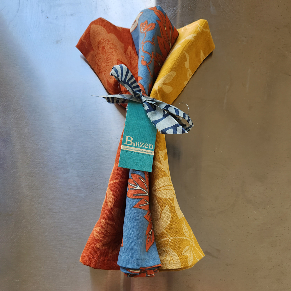 Set of 3 | Flower Tea Towels