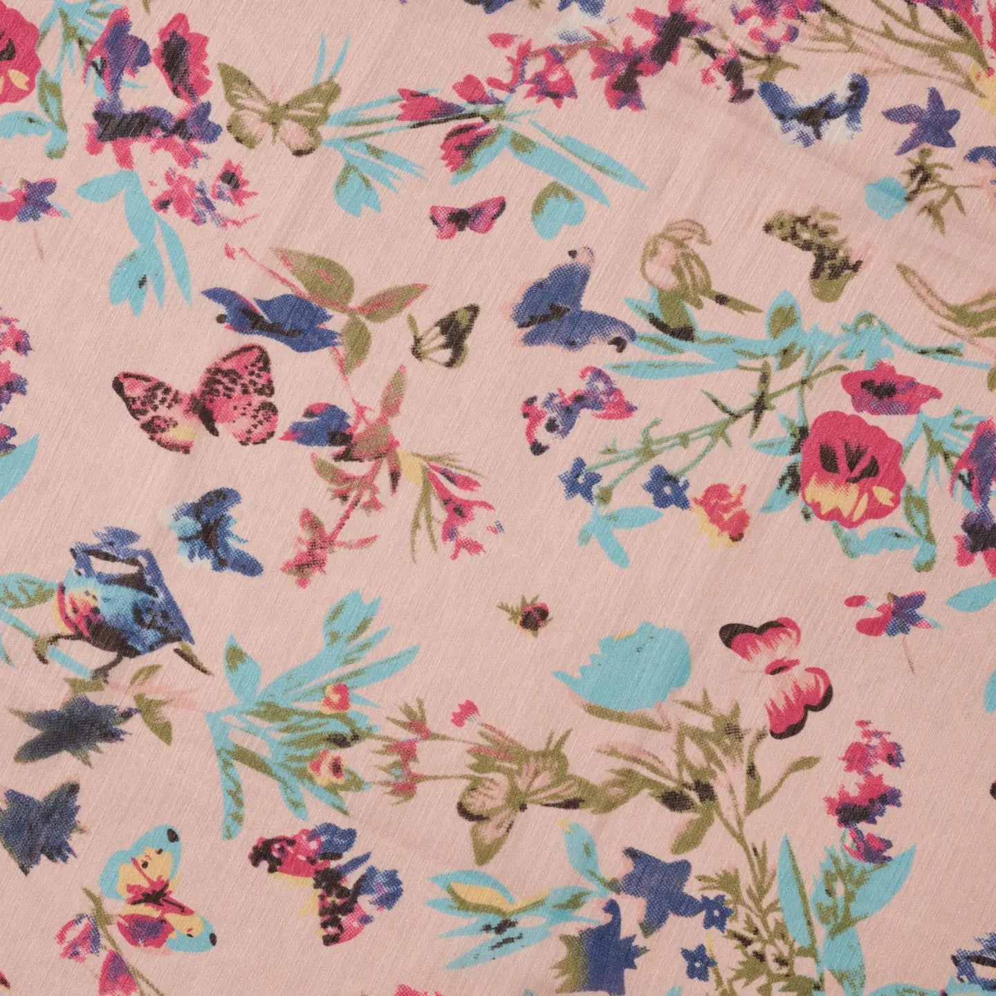 Komal Floral and Butterfly Scarf