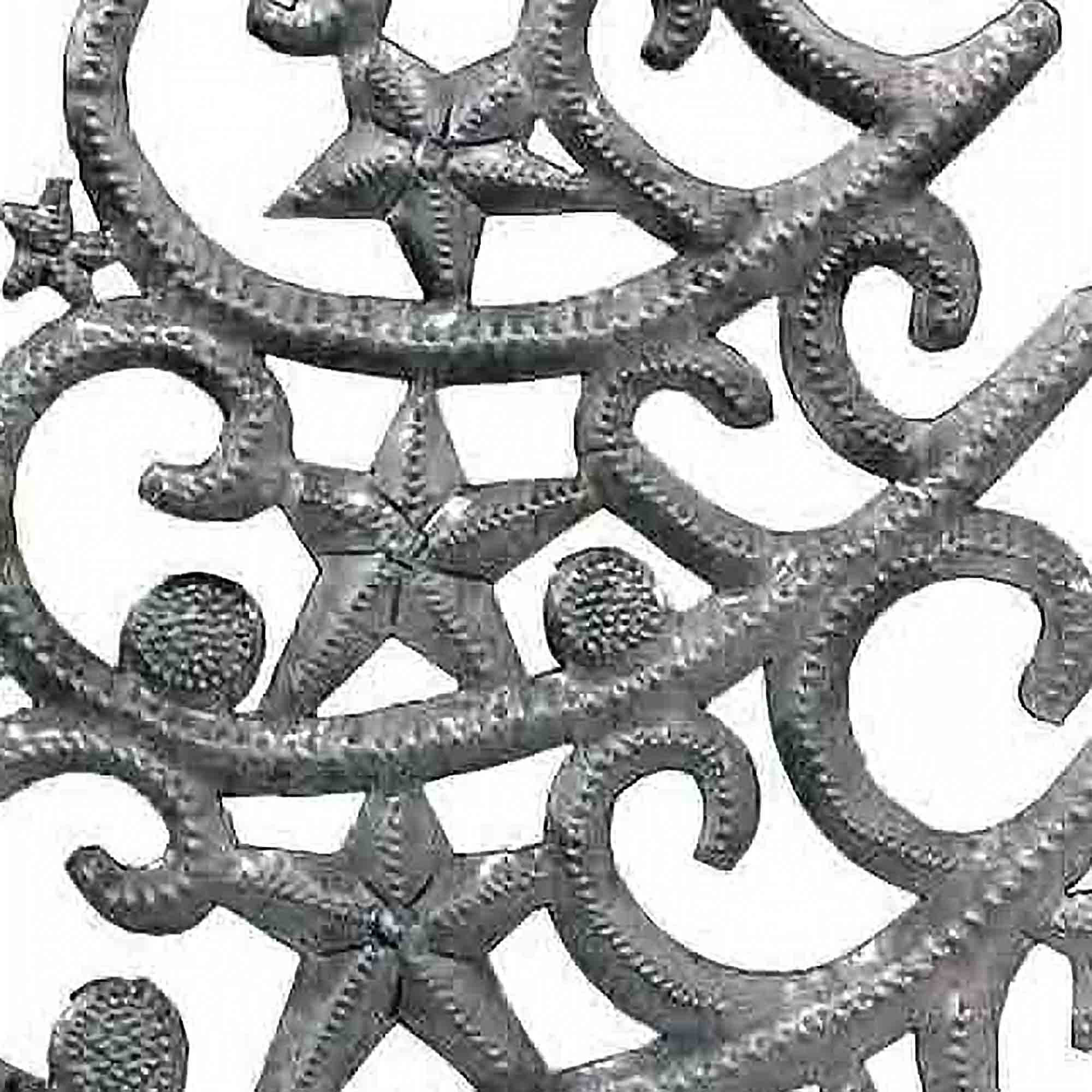 Haitian Drum Metal Tree with Stars