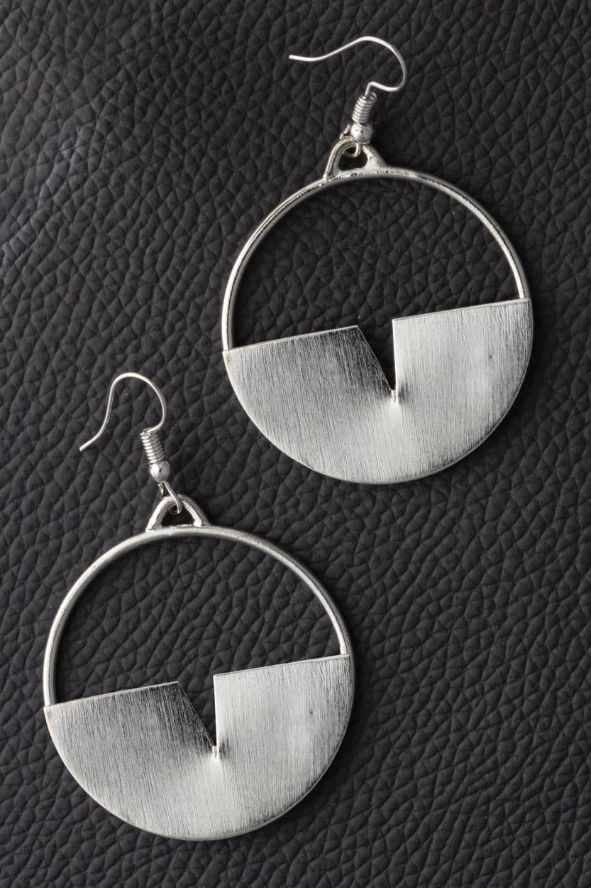 Silver Disc Earrings