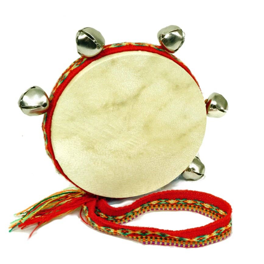Damasas Small Drum w/ Bells & Fabric Loop