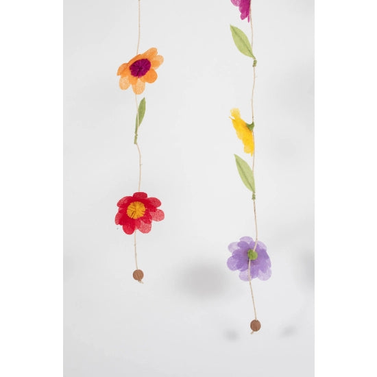 Silk Paper Flower Garland