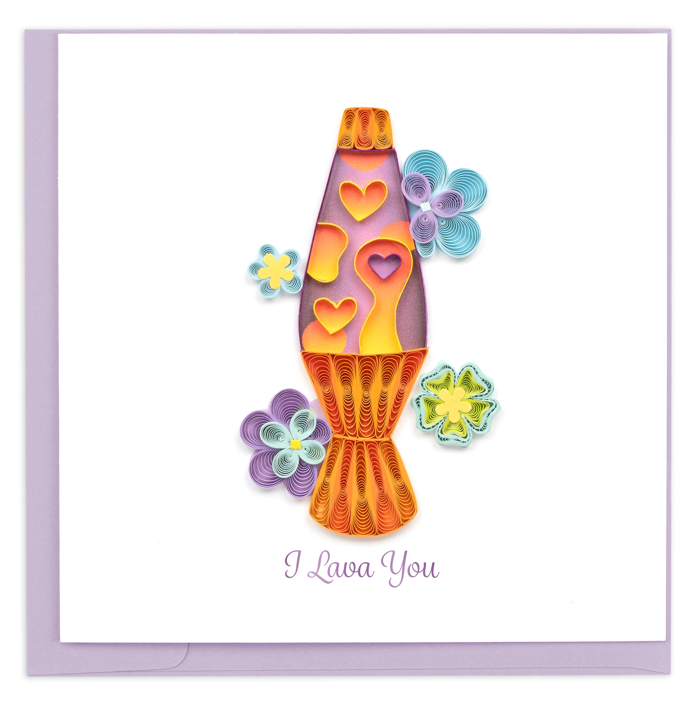 Love Lava Lamp Greeting Card